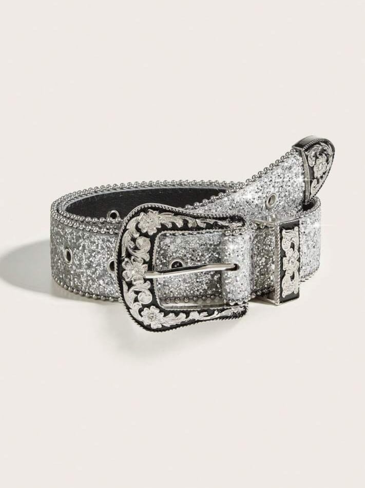 Men's Star Studded Decorative Western Cowboy Style Waist Belt